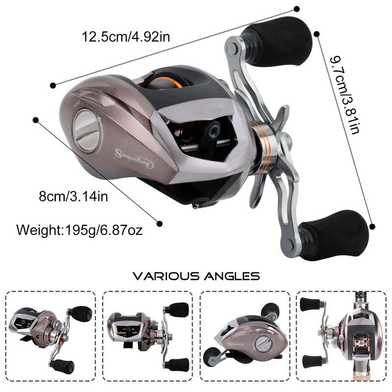 Baitcasting Fishing Reel 18+1BB Casting Reel for Lure Fishing Saltwater /Freshwater Fishing Trackle