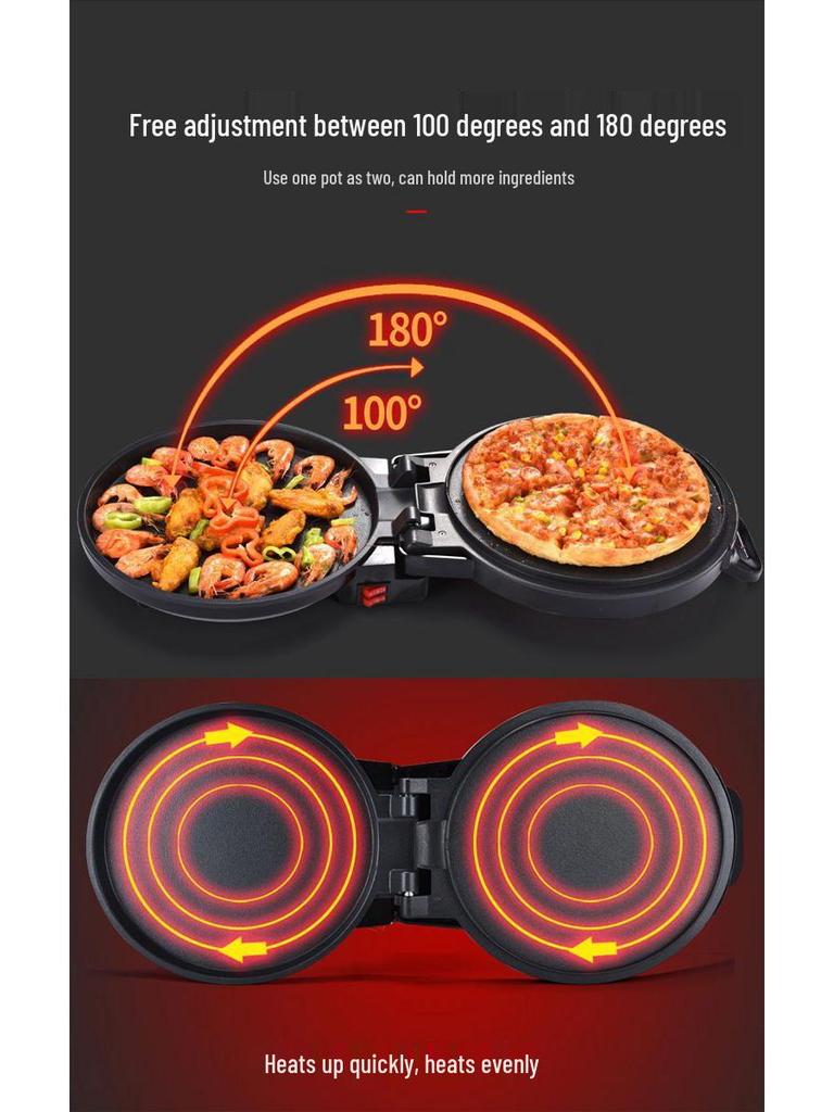 Gammalt märke Automatisk temperaturkontroll Non-stick Dubbelsidig Elektrisk Pannkaksmakare