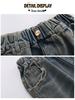Herbst 2025 Mädchen Wide-Leg Jeans für 7-16 Jahre - Lockerer, Straight-Leg Schnitt