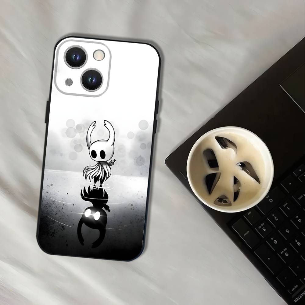 Hot H-Hollow K-Knight Game Wear-resistant Phone Case For iPhone 17,16,15,14,13,12,11,Pro,XS,Max,XR,Plus,Black Soft Cover iPhone17promax