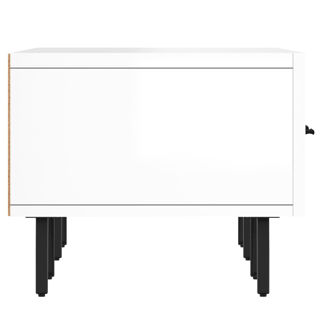 TV Stand High Gloss White 150 x 36 x 30 cm Engineered Wood