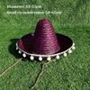 Large Size Straw Hats Mexican Style Men Women Summer Hats New Outdoor Sun Hat  for Halloween Party