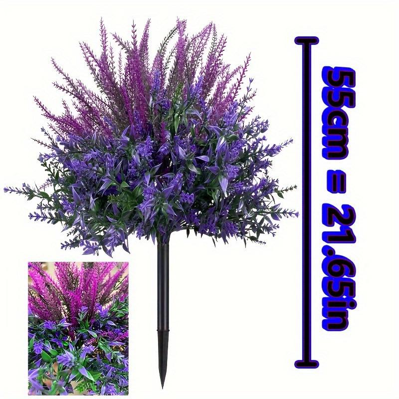 Lavender Artificial Ground Inserted with Nails Detachable Indoor and Outdoor Plastic Artificial Flowers Artificial Plants.