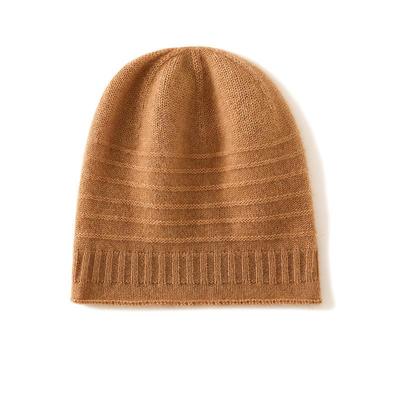 Frühling 2025 Unisex Unifarbene Kaschmir-Strickmütze - Dick, Warm, Modisch, Gerollter Rand