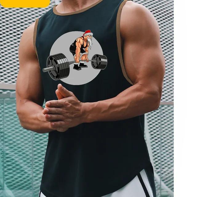 Pánske oblečenie Bodybuilding Gym Tričká pre mužov Basketbal Muž Košeľa bez rukávov Tričko Vesta Letné Oblečenie Topy Tričká