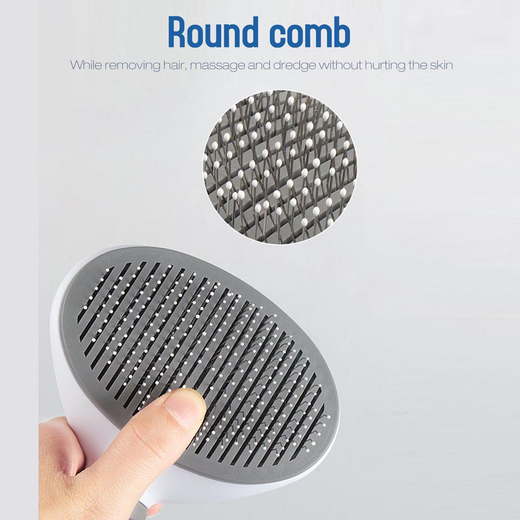 Pets Grooming Brush Hair Remover Shedding Grooming Tools for Cats One-button Remove Hair