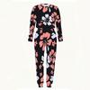 Women Loose Round Neck Long Sleeve Shirt And High Waist Straight Leg Pants Two Piece Daily Leisure Suit