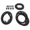 Transmission Cooler Lines Black Anodized Hose Fitting Kit Replacement for Chevy 6.6L for Duramax LLY LBZ LMM 2006‑2010