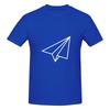 White Paper Plane Aeroplane Airplane Glider Lightweight Tshirt Commuting Casual Antistatic Basic Tee