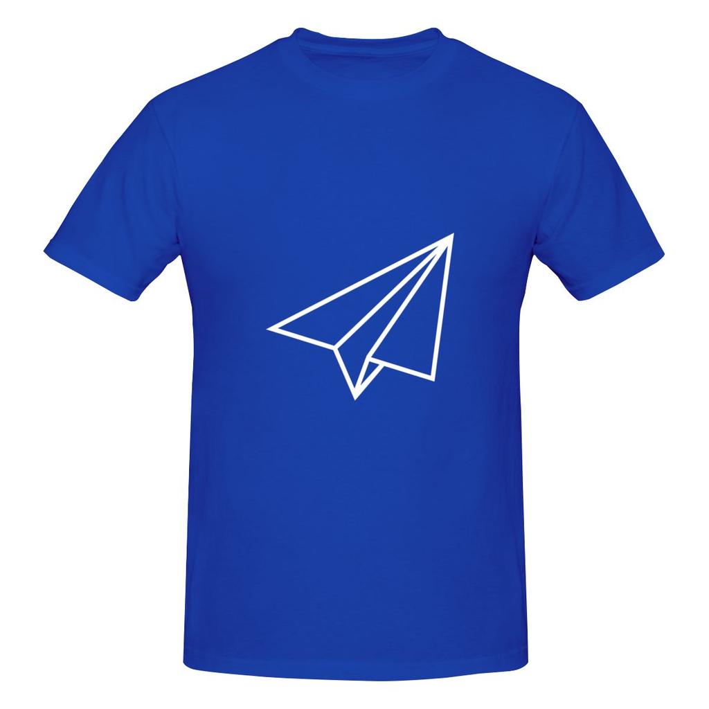 White Paper Plane Aeroplane Airplane Glider Lightweight Tshirt Commuting Casual Antistatic Basic Tee
