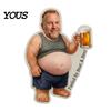 Stress Relief Fridge Magnet Daddy with Soft Tummy, Squeeze Dads Cabinet Belly Refrigerator Magnet, Photo Holder for Kitchen Decor