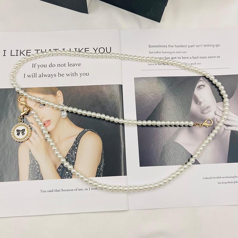 

Pearl Waist Chain For Women Silver Metal Elegant Jewelry Accessory Summer Party Gift