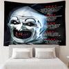 Art the Clown Terrifier1 Tapestry for Bedroom Aesthetic Classroom Tapestries Wall Hanging for Living Room Dorm Office,Ideal Creative Gift