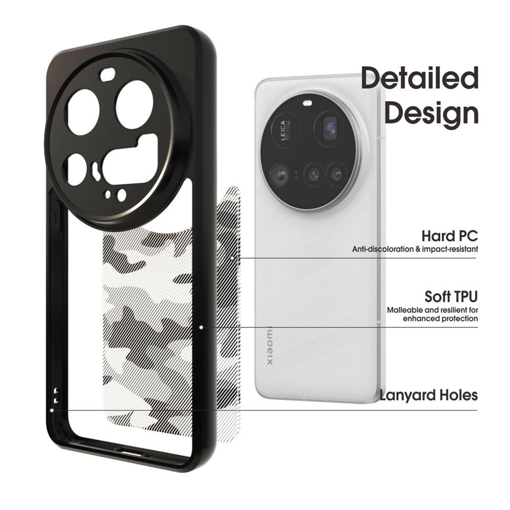 IBMRS For Xiaomi 15 Ultra Case Soft TPU Frame Hard PC Back Anti-Fall Phone Cover