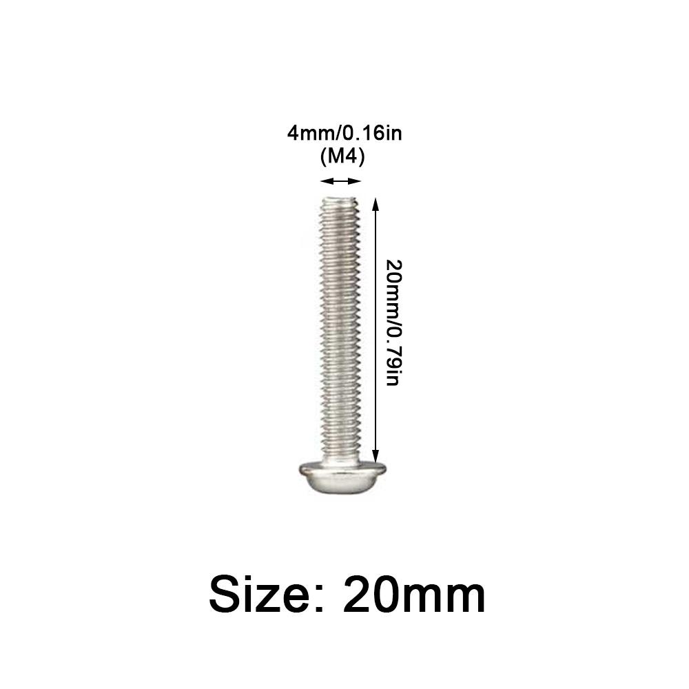 10PCS Round Head Screw PWM Screws Pan Washer M3 M4 Stainless Steel Cross Screw