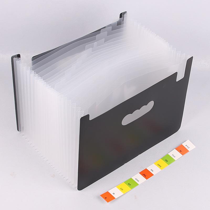 25-Pocket A4 Accordion File Bag - Rainbow Large Capacity Multi-Layer Office Folder Organizer