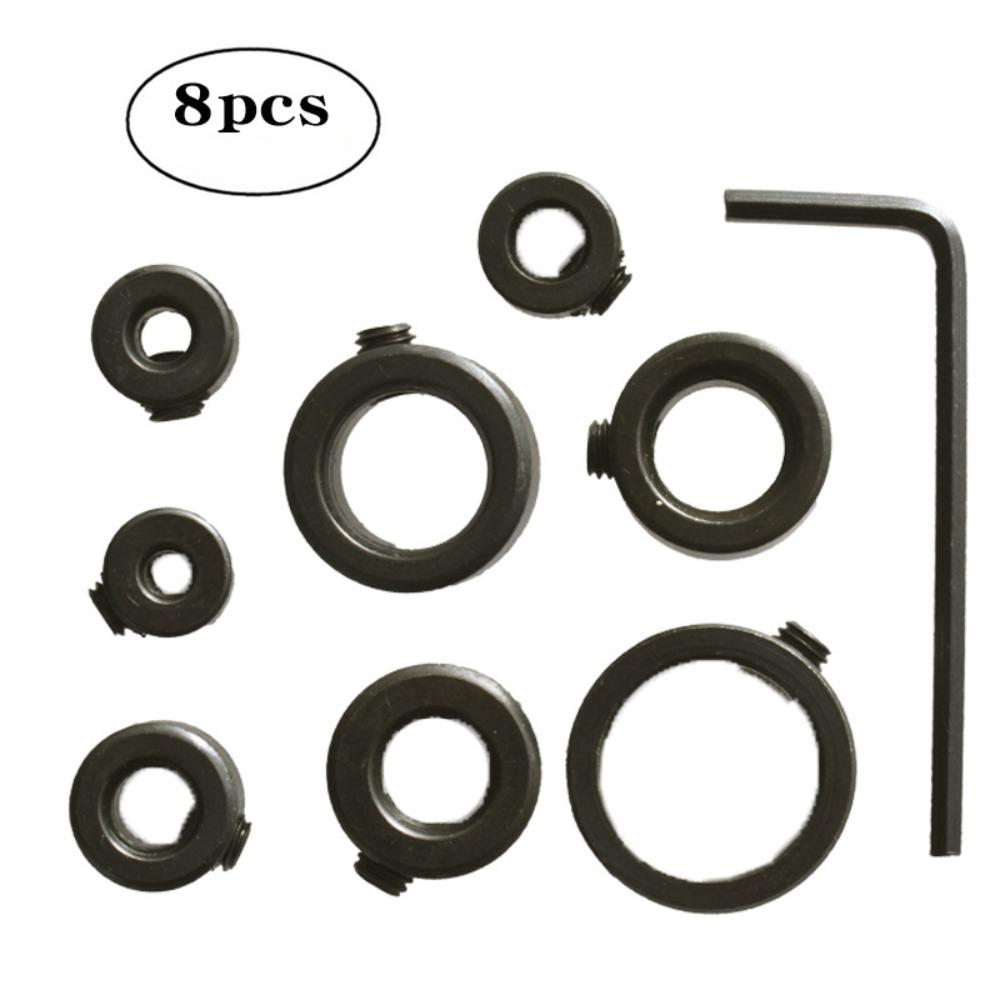 Conjunto de colar de broca de parada de profundidade ajustável de 3-16 mm com 9 peças, posicionador de broca de alta qualidade, anel limitador de posicionamento