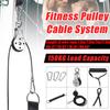 2.5m Home Gym Fitness DIY Pulley Cable Machine Attachment System Lifting Arm Hand Strength Training Leg Tendon Stretching Equipment