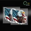 Grote Kaalheid Adelaar Amerikaanse Vlag Auto Stickers Auto Raam Bumper Motorfiets Tank Racehelm Waterdicht Vinyl Stickers Decoratie
