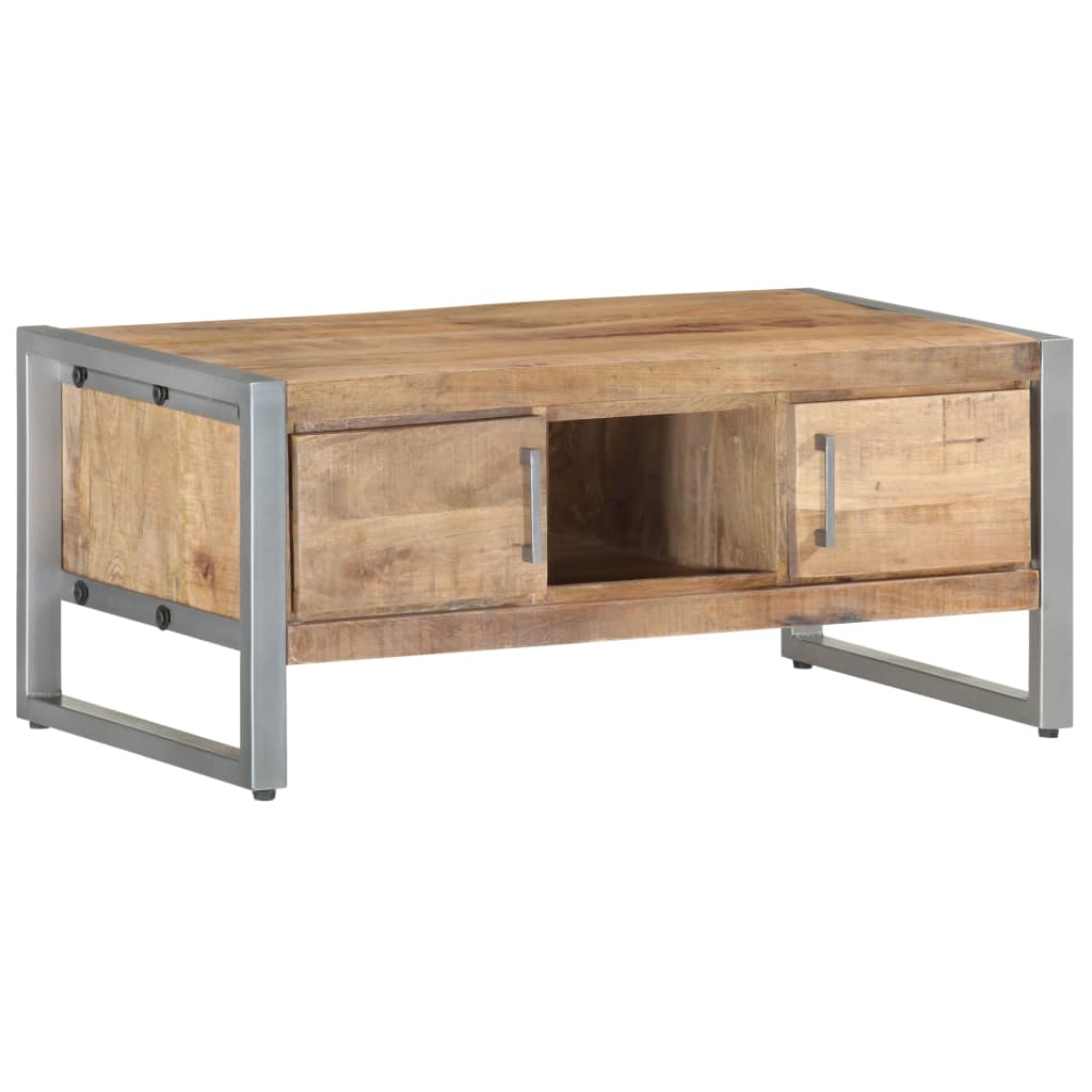 Coffee Table 95 x 50 x 40 cm Rough Mango Wood