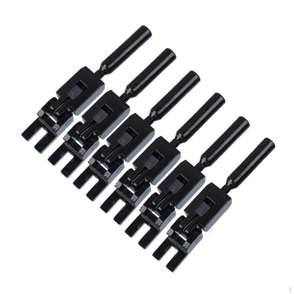 6 Gitarrensättel für E-Gitarren, Metallteile mit Feder und Schraube, Ersatz