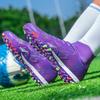 Men's/Women's Soccer Shoes Rubber Soft Sole Short Spikes Artificial Turf Indoor Competition Professional Children's Football Shoes