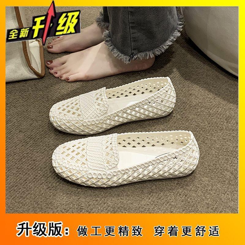 Fashion casual versatile non-slip hollow breathable not tired feet single shoes women spring summer new super soft sandals women