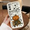 Phone case: 2D flat, suitable for Samsung Galaxy A34 A35 M05 M06 S20 S22 S21 FE Plus 5G protective case, pumpkin doll, perfect Christmas and Halloween