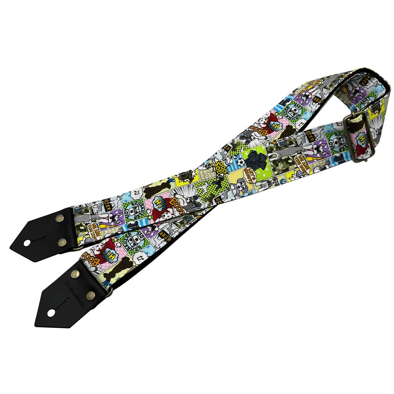 

Spice Note Guitar Strap PP50 Series AmeComi Dogs - Polypropylene Fabric, American Comic-Style Design, Made in Japan, Length 820mm-1450mm,