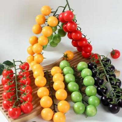 Pomodori Artificiali Realistici a Filo Materiale Schiuma Pomodori in Schiuma Frutta Finta Oggetti di Scena Decorazioni da Fattoria