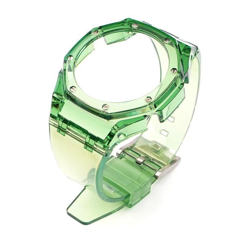 Modification Kit For Casio G-SHOCK GA-2100 GA-2110 GA-B2100 Fluororubber Strap GA2100 Men Bezel Watch Band Bracelet