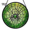 Waterproof Outdoor Branch Decoration Retro Halloween Pendant, Ghost/Bat/Spider Web/Pumpkin Head Print, Dark Theme Holiday Decor Vintage Acrylic