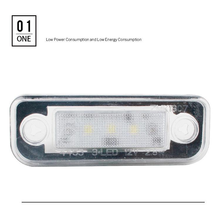 2Pcs For Mercedes Benz W203 W211 C219 R171 CLS SLK Car Licence Plate Light Rear Signal Lamp Illumination Automotive Accessories