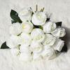Artificial Silk 18heads Rose Fake Flower Bouquet Wedding Party Home Bridal Decor