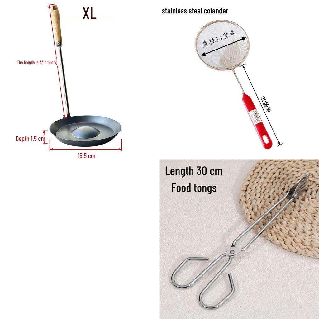 Commercial-Grade Large Fried Noodle Nest Ladle Mold