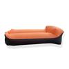 Pillow-Shaped Inflatable Outdoor Recliner - Portable Single Air Mattress for Camping & Festivals
