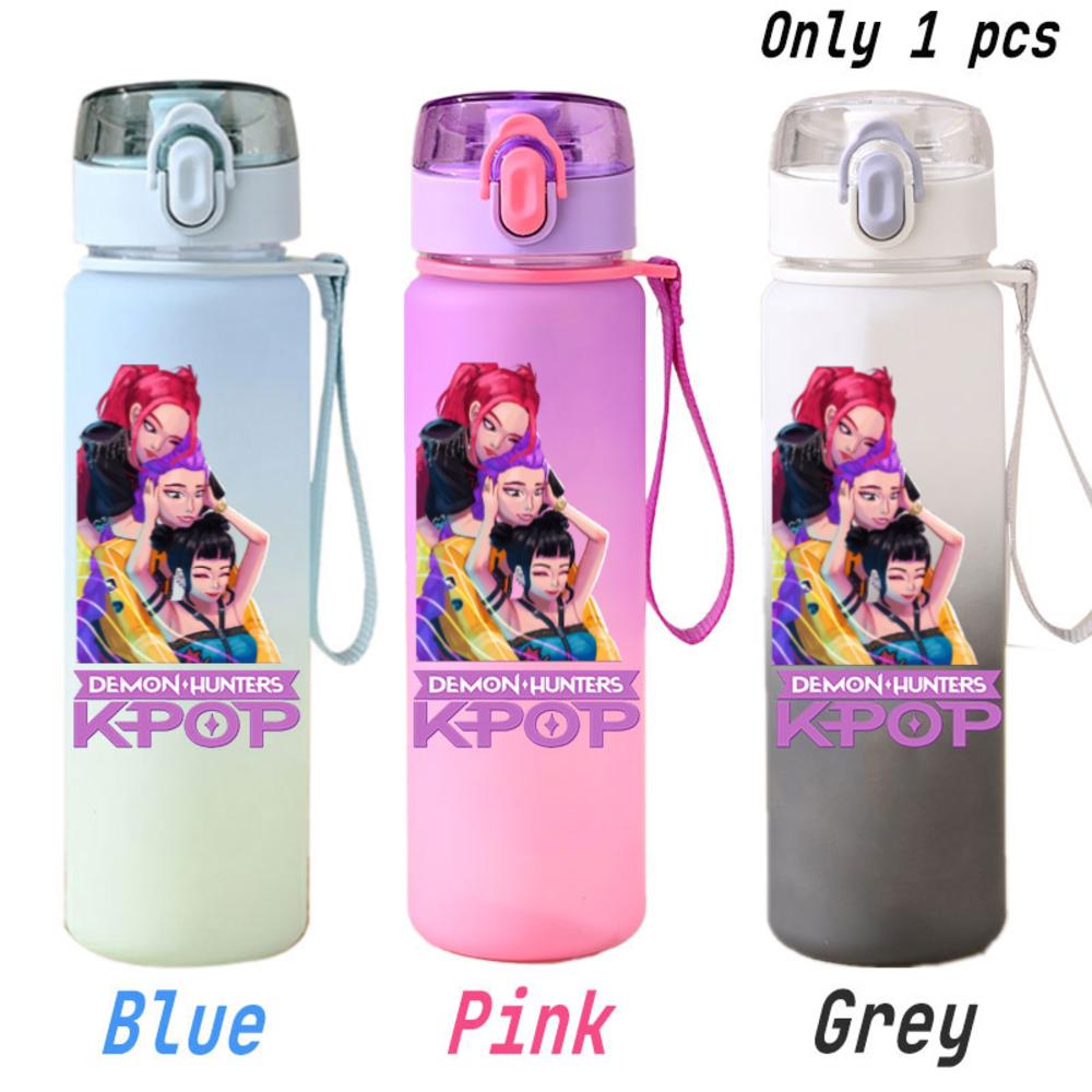 For KPOP Cup 750ML Bottle Portable Sports Kpop Plastic Anime Gradient Drinking Direct Drinking Water Cup Gourd Container