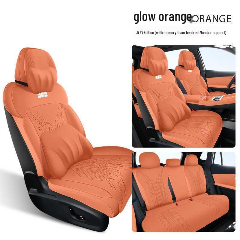Geely Galaxy Starship 7 Universelles halbgeschlossenes Autositzkissen (Alle Jahreszeiten, Wildleder)