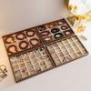 Walnut Wood Jewelry Storage Drawer 30 grid Jewelry Organizer Wood Grain Jewelry Tray  Ring Storage