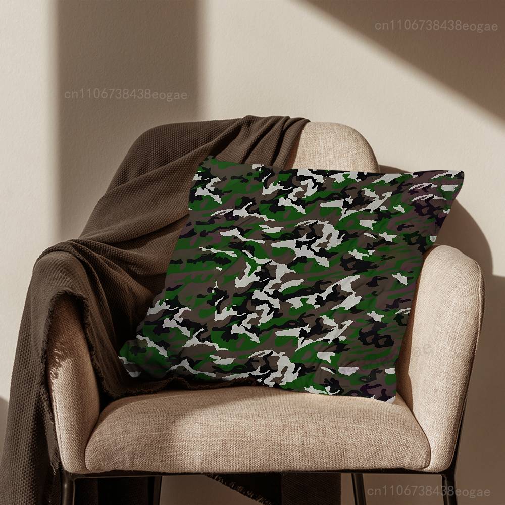 Flecktarn Camo Art Throw Pillow Case For 45x45cm,55x55cm,30x30cm For Home Bedroom Decoration And Protector