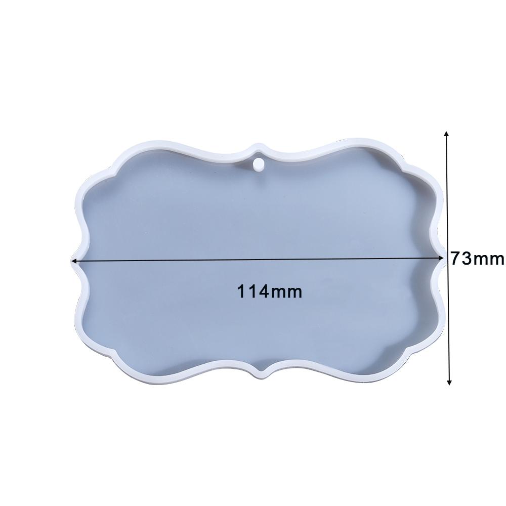 Photo Frame Keychain Epoxy Resin Mold Dog Tag Pendant Silicone Mould for DIY Epoxy Resin Molds Crafts Jewelry Making Accessories