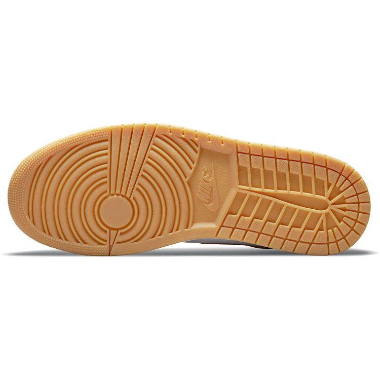 Air Jordan 1 Mid Tan Gum Men Sneakers White 554724-271