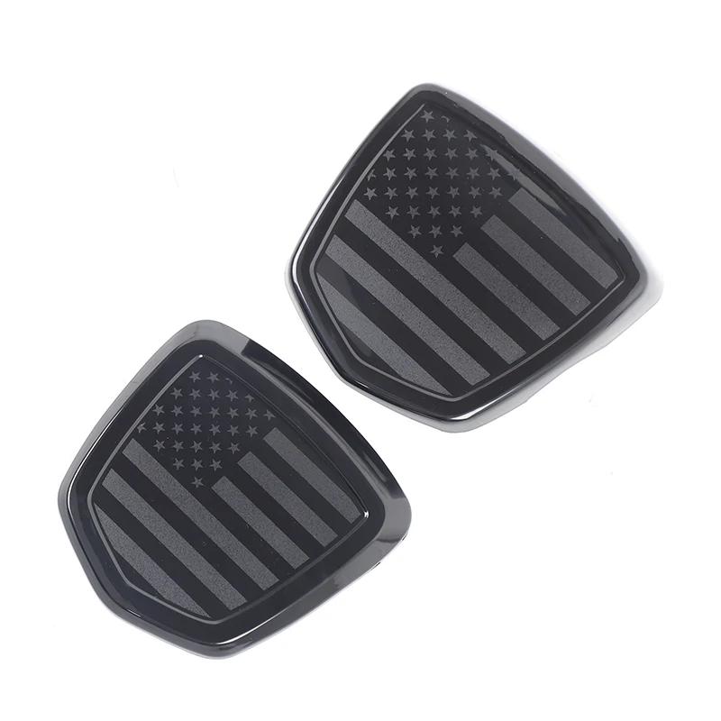 For Abarth 595 695 2017 + ABS Carbon fiber pattern Car front and rear  decorative circle Exterior decoration Accessories