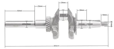 Klikový hřídel Loncin G200F Zametač Zm02 Zm04 Originální díl 130290097-0001