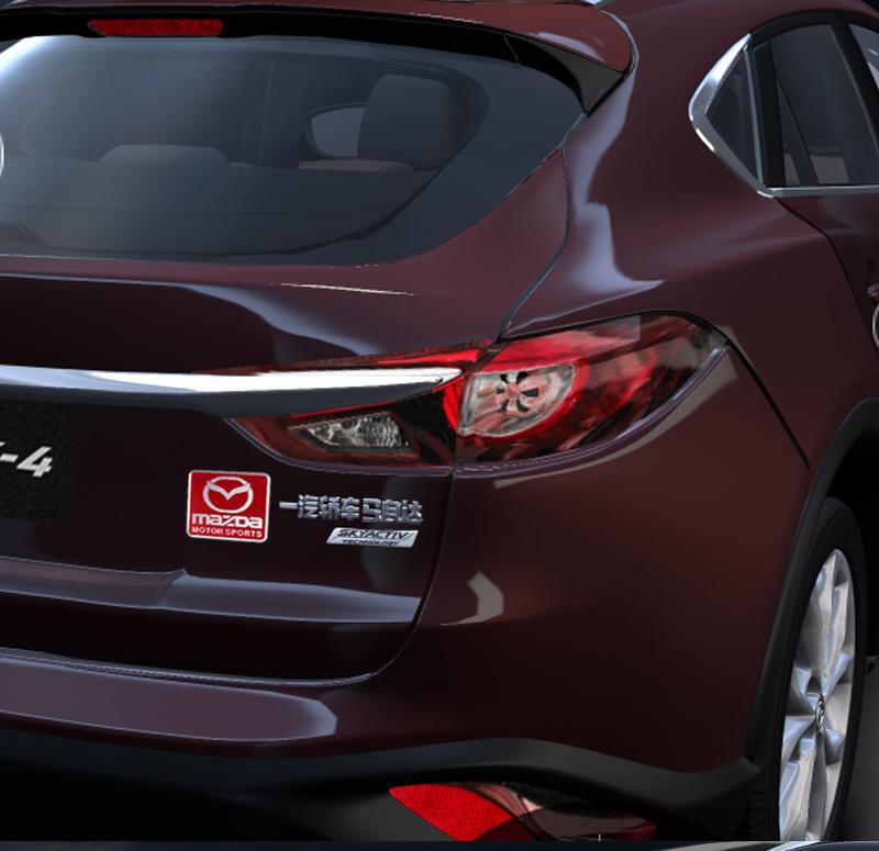 3D Aluminum Car Trunk Body Sticker Auto Emblem Exterior Decals Accessories For Mazda 3 6 MS Atenza Axela CX-5 CX-8 RX-8 GG GJ BK FF10