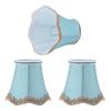 3Pcs Fabric Lampshade ClipType Modern European Style E14 Lamp Cover for Home Hotel KTV Green
