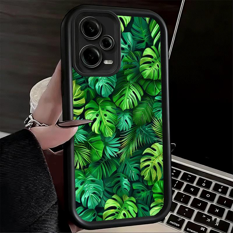 Phone Case for Xiaomi Redmi Note 15 14 13 Pro Plus Summer Plants Green Leaf Shell 12S 11 11S 11T 5G 14S Soft Silicone Funda