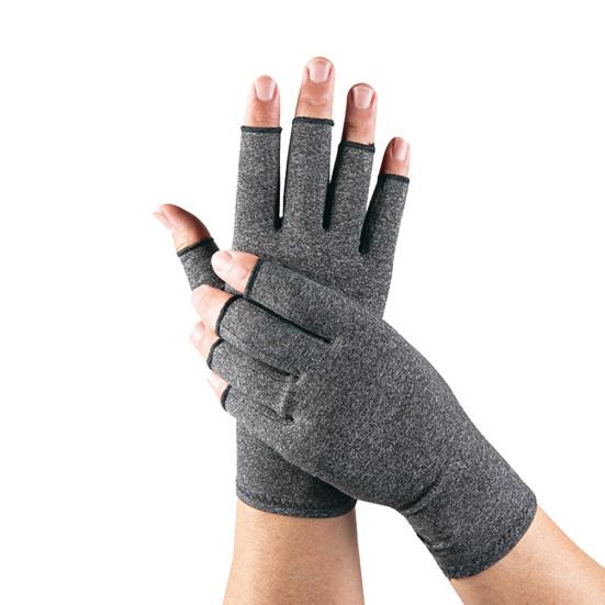 Compression Arthritis Gloves Women Men Stretchy Hand Compression Wrap Fingerless Fitness Gloves for Hand Pain Relief Osteoarthritis Typing Driving