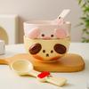 Cute Ceramic Bowl Girl Dessert Cartoon Personality Bowl Household Tableware Couple Rice Bowl Children's Breakfast Bowl Gift Box