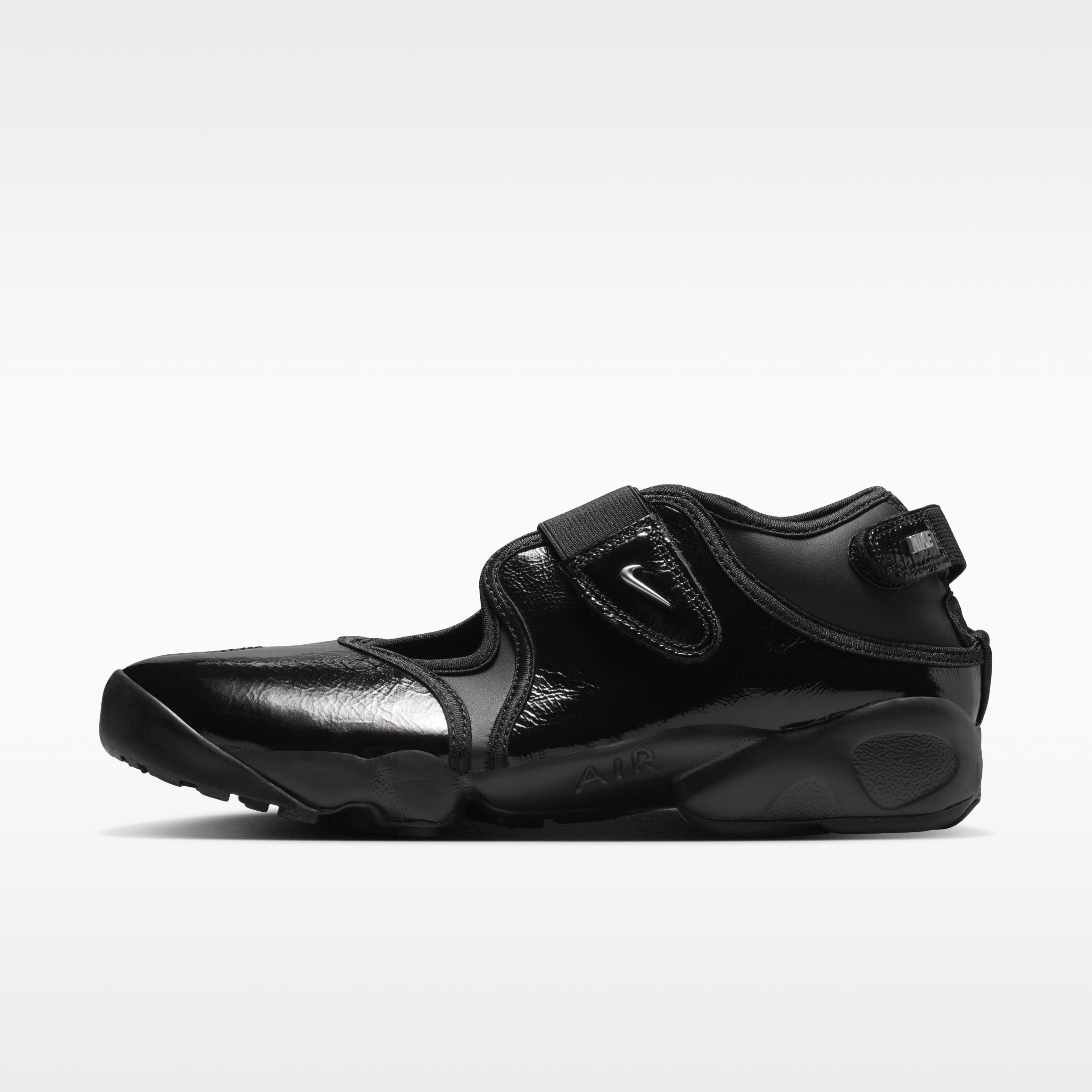 

Nike Air Rift Black Metallic Silver (Women s) 35.5